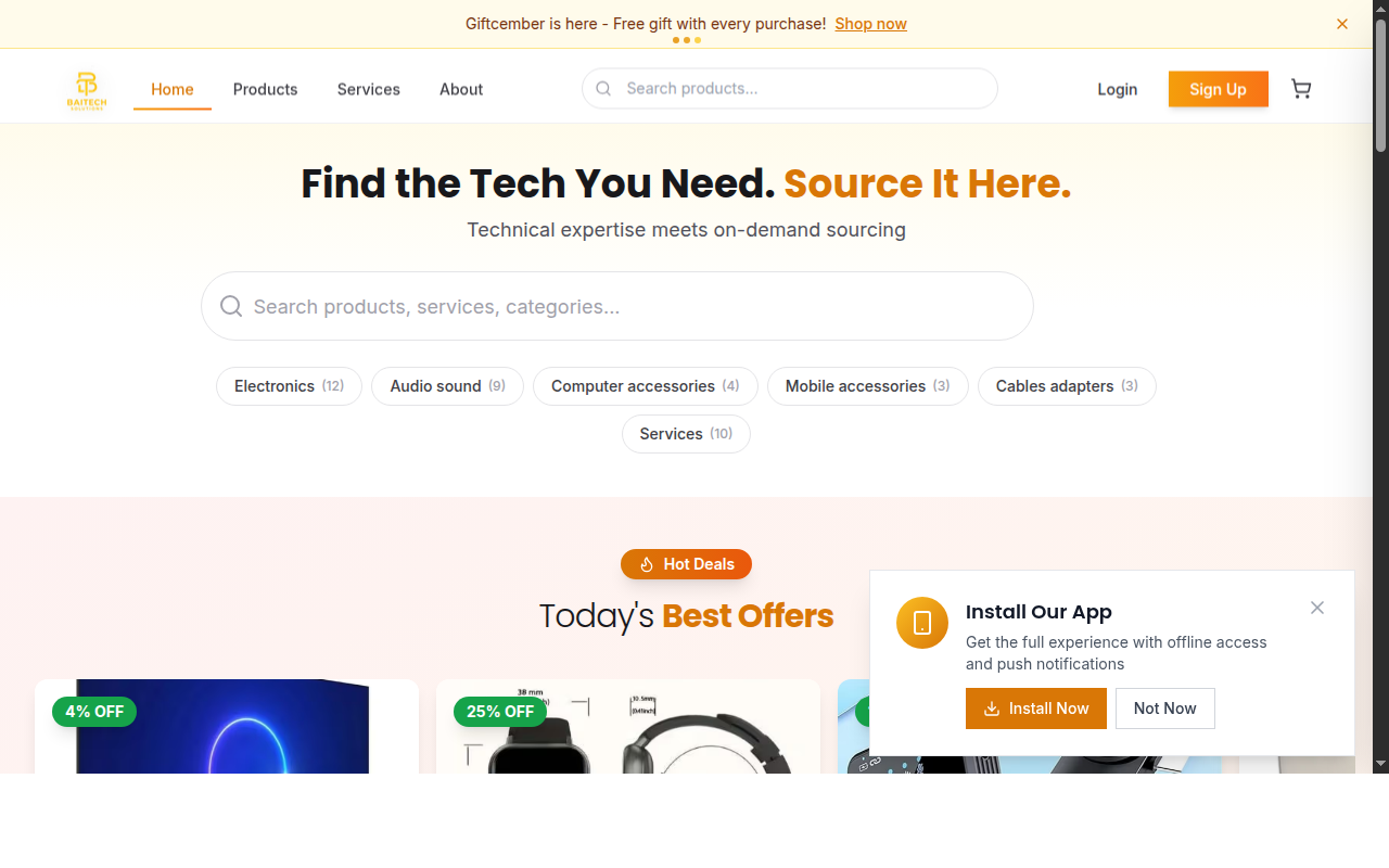 BaiTech — E-commerce Platform